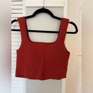 COPY - Reformation Ribbed Cropped Sweater Tank